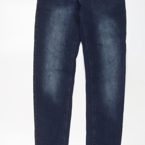 Denim & Co. Mens Blue Cotton Straight Jeans Size 28 in L30 in Slim Zip