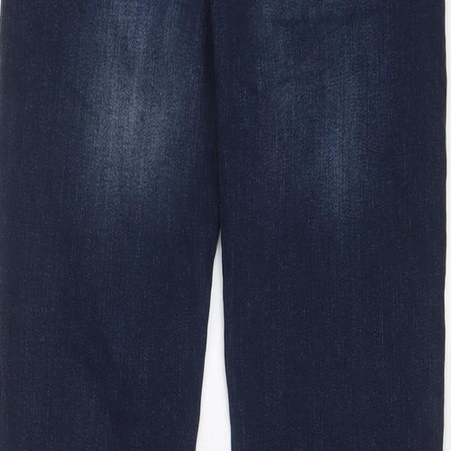 Denim & Co. Mens Blue Cotton Straight Jeans Size 28 in L30 in Slim Zip