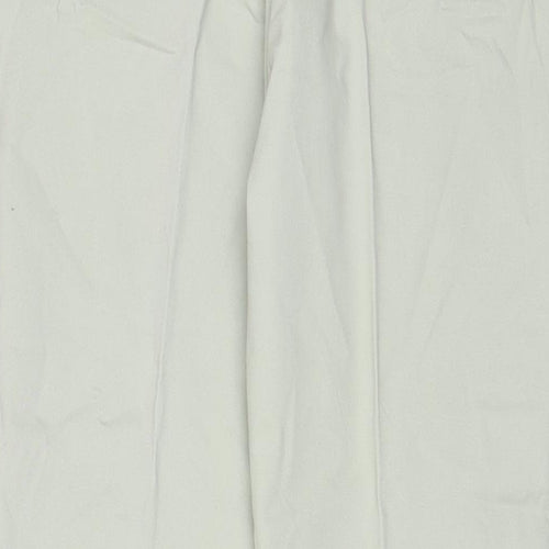 Classic Womens Green Cotton Skinny Jeans Size 12 L27 in Regular Zip