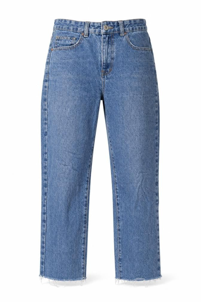 Cotton On Womens Blue Cotton Straight Jeans Size 10 L25 in Regular Zip