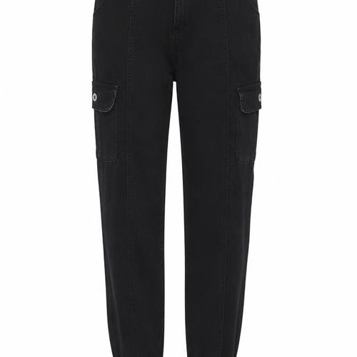 Denim wise Womens Black Cotton Tapered Jeans Size 10 L30 in Regular Zip