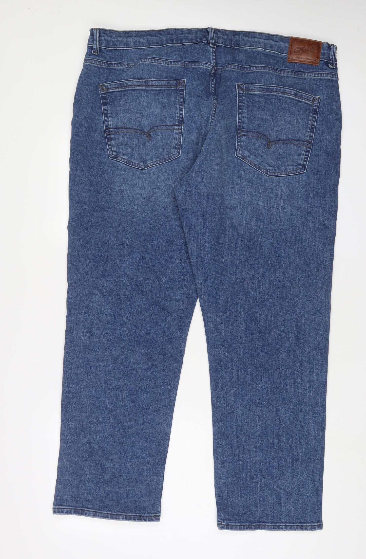 NEXT Mens Blue Cotton Straight Jeans Size 42 in L31 in Regular Zip