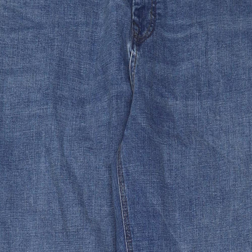 NEXT Mens Blue Cotton Straight Jeans Size 42 in L31 in Regular Zip