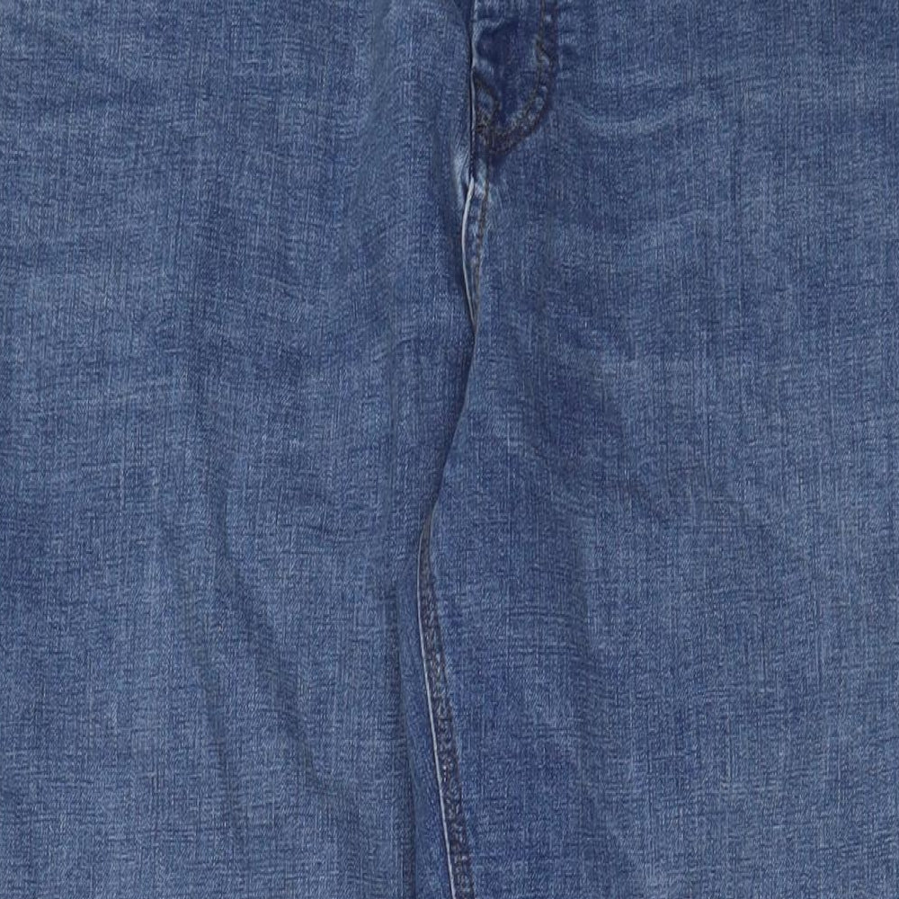 NEXT Mens Blue Cotton Straight Jeans Size 42 in L31 in Regular Zip