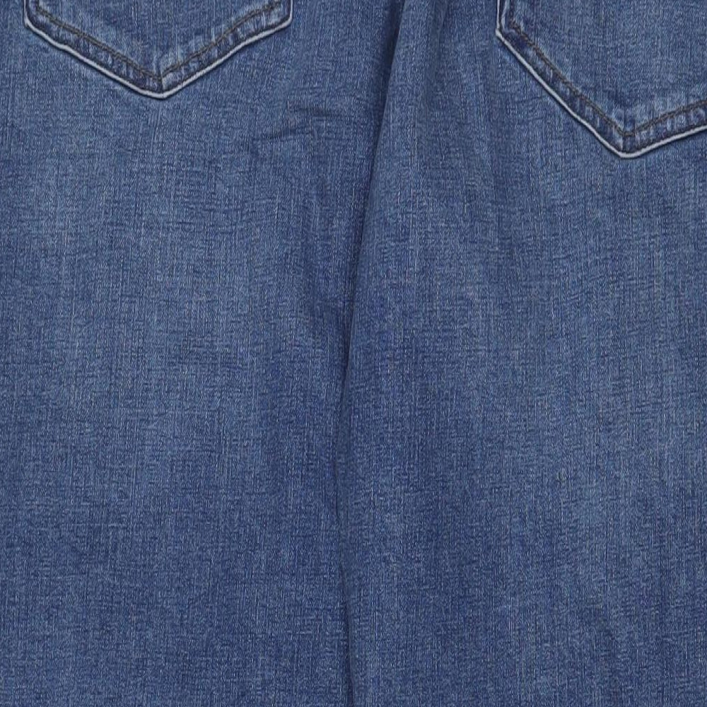 NEXT Mens Blue Cotton Straight Jeans Size 42 in L31 in Regular Zip