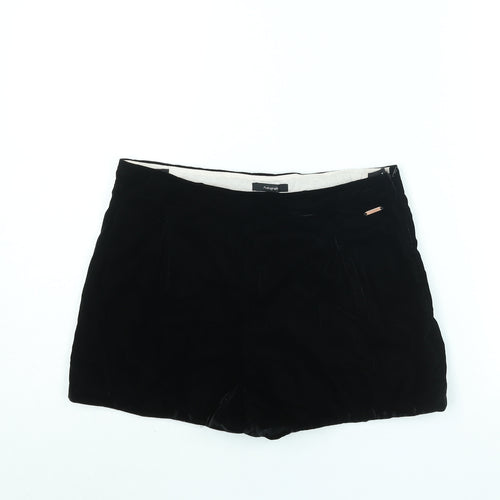 Autograph Girls Black Polyester Mom Shorts Size 13-14 Years Regular Zip