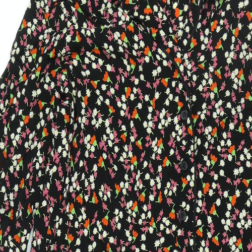 Whistles Womens Multicoloured Floral Cupro Jumpsuit One-Piece Size M L24 in Button