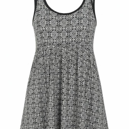 Forever 21 Womens Black Geometric Polyester A-Line Size S Scoop Neck Pullover - Smockd