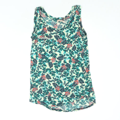 Springfield Womens Multicoloured Floral Polyester Camisole Blouse Size S Scoop Neck