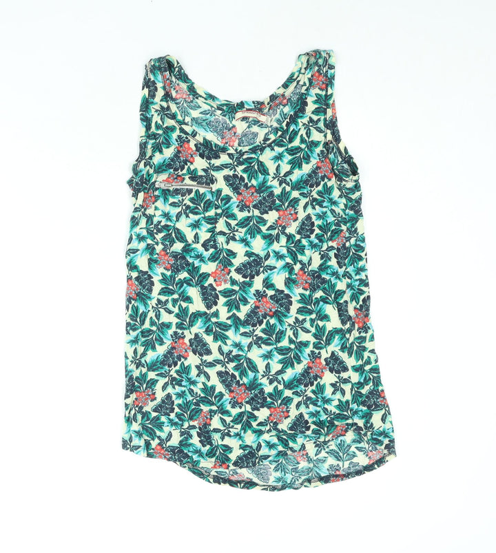 Springfield Womens Multicoloured Floral Polyester Camisole Blouse Size S Scoop Neck