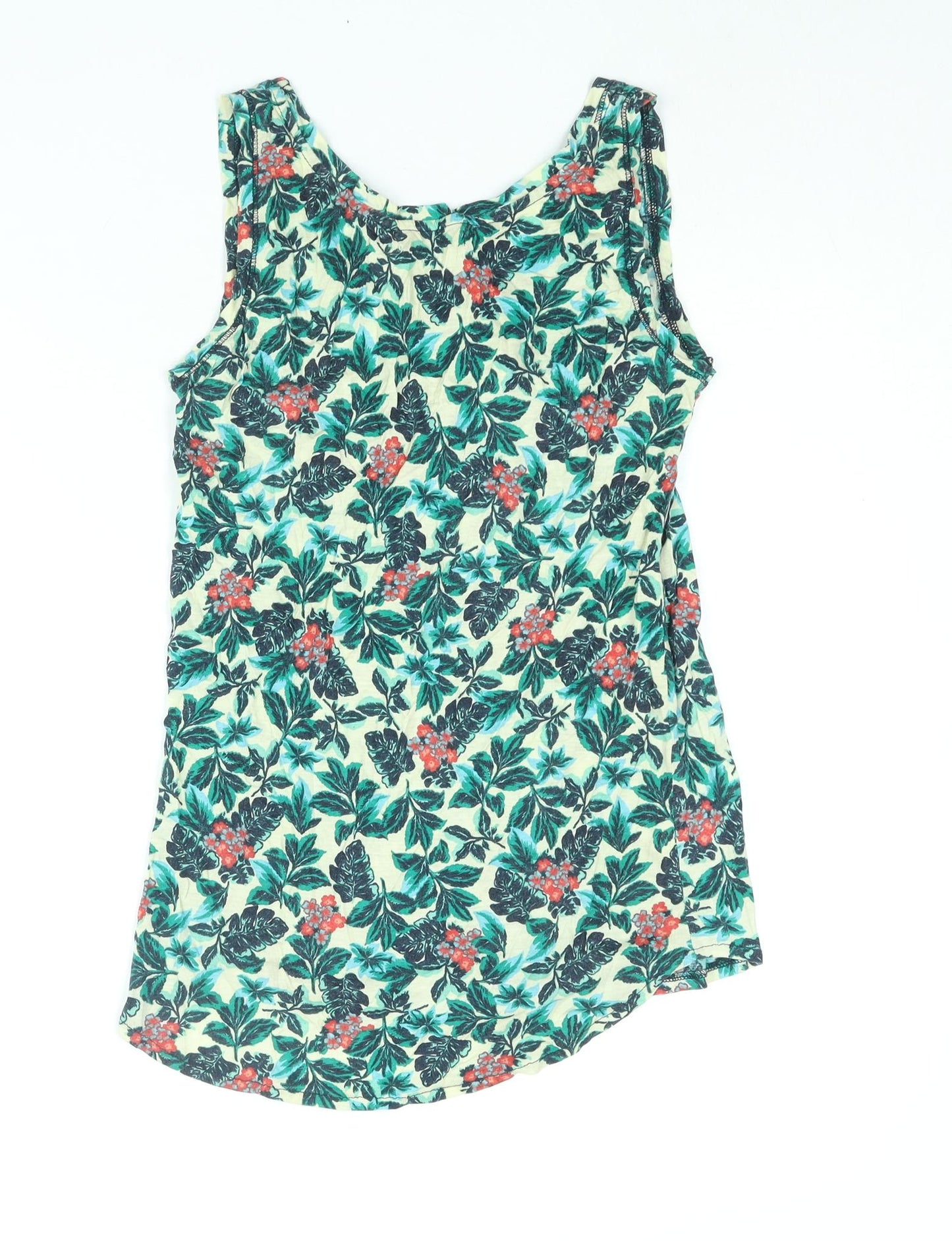 Springfield Womens Multicoloured Floral Polyester Camisole Blouse Size S Scoop Neck