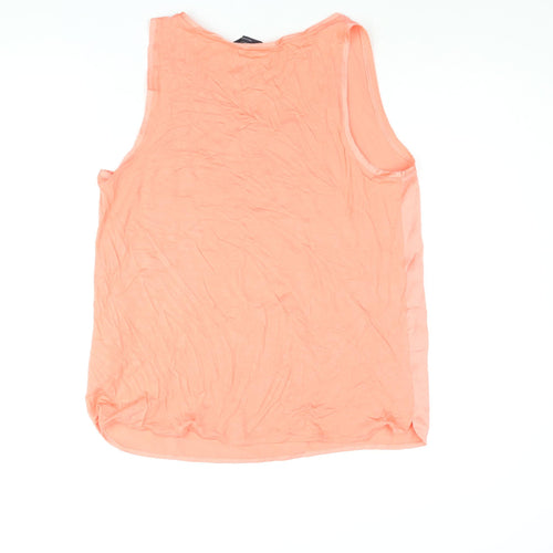 Marks and Spencer Womens Pink Polyester Camisole Blouse Size 12 Scoop Neck