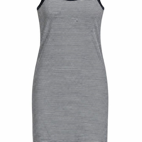 Blooming Marvellous Womens Blue Striped Viscose Tank Dress Size 14 Scoop Neck Pullover