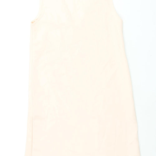 Missguided Womens Pink Polyester Shift Size 8 V-Neck Pullover
