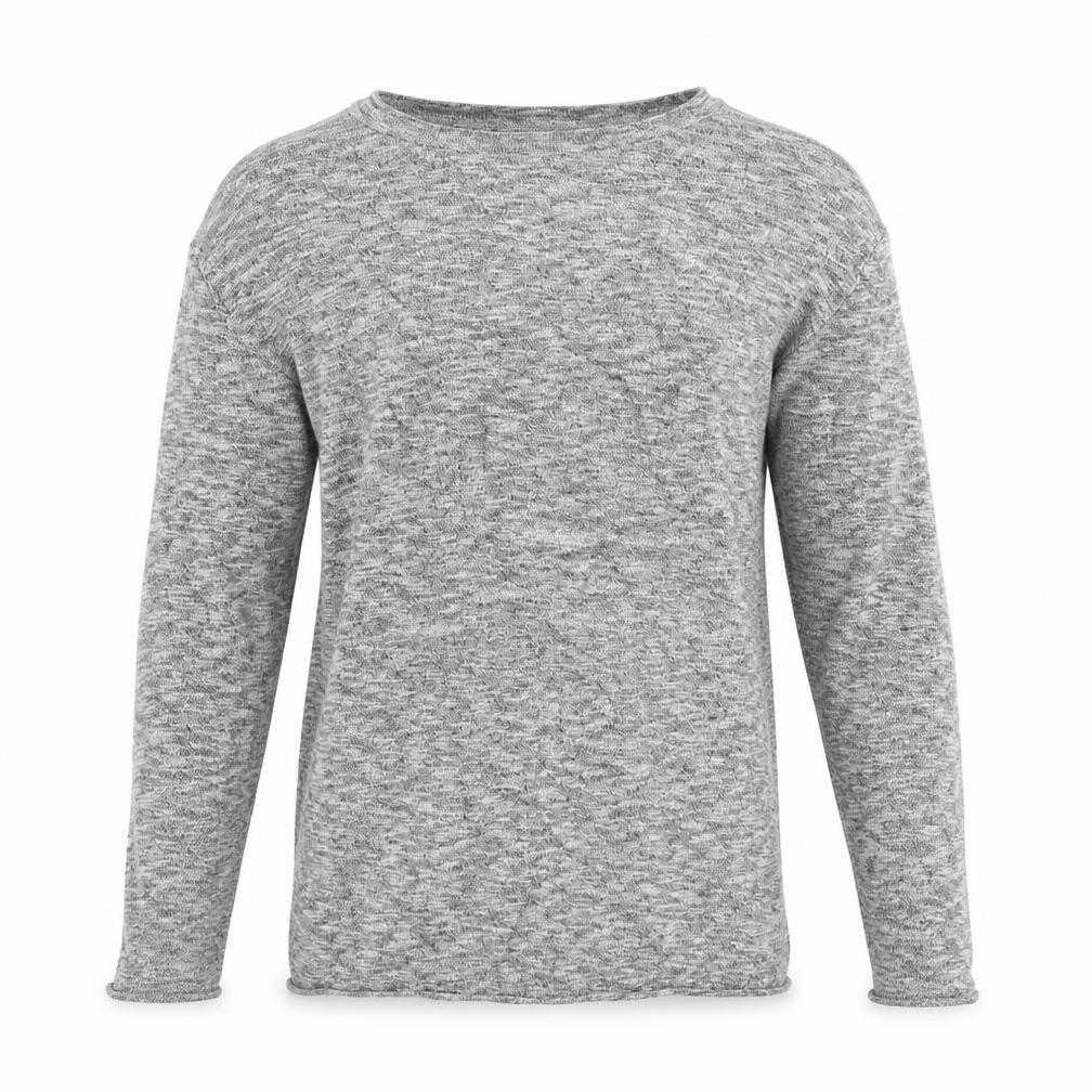 DNM Dissident Mens Grey Round Neck Cotton Pullover Jumper Size S Long Sleeve