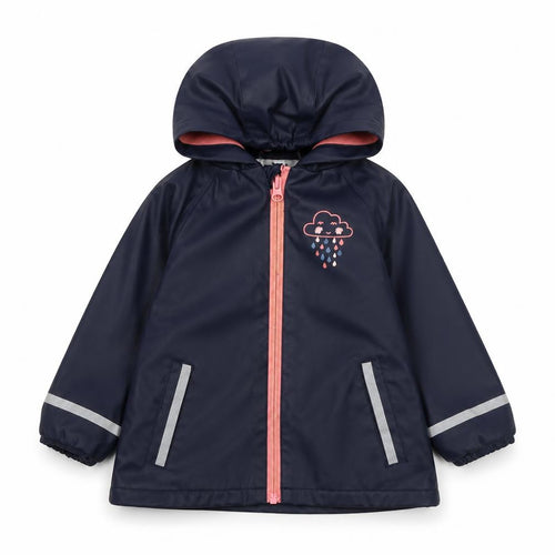 Lupilo Girls Blue Rain Coat Coat Size 18-24 Months Zip