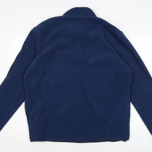 Nutmeg Mens Blue Crew Neck Polyester Pullover Jumper Size XL Long Sleeve