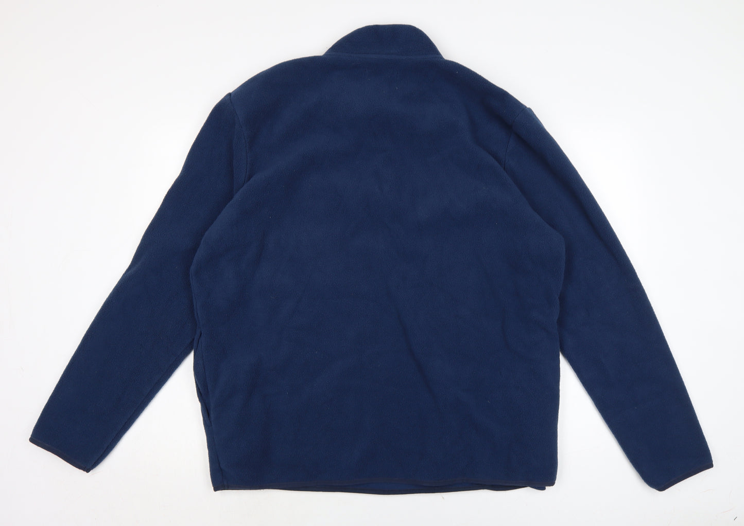 Nutmeg Mens Blue Crew Neck Polyester Pullover Jumper Size XL Long Sleeve