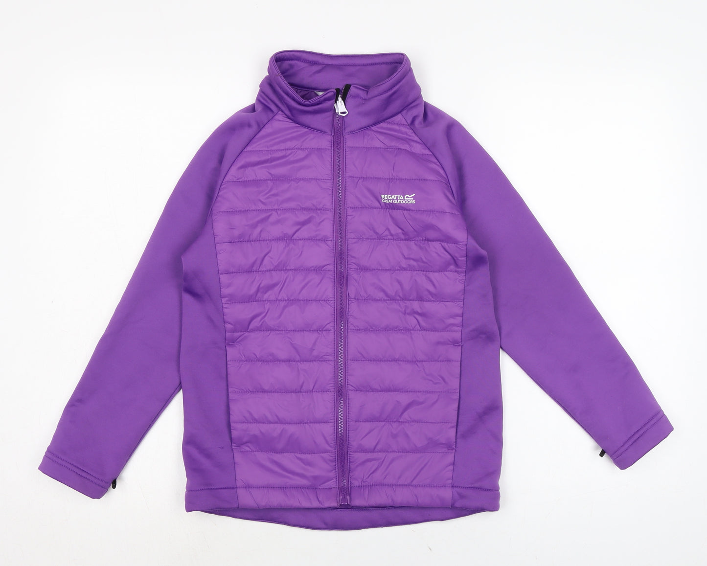 Regatta Girls Purple Quilted Jacket Size 12-13 Years Zip