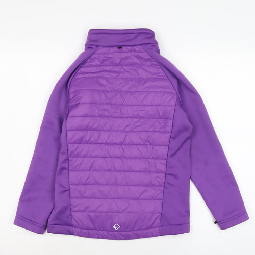 Regatta Girls Purple Quilted Jacket Size 12-13 Years Zip