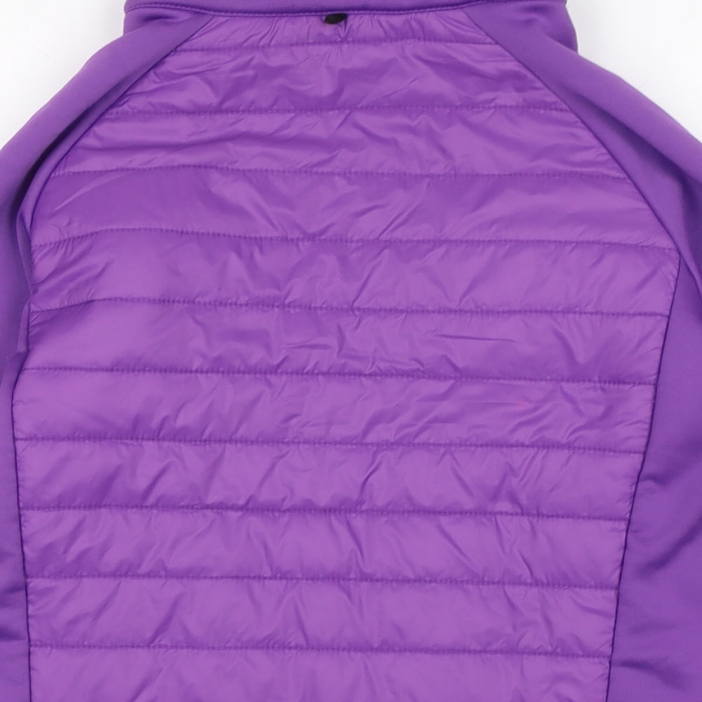 Regatta Girls Purple Quilted Jacket Size 12-13 Years Zip