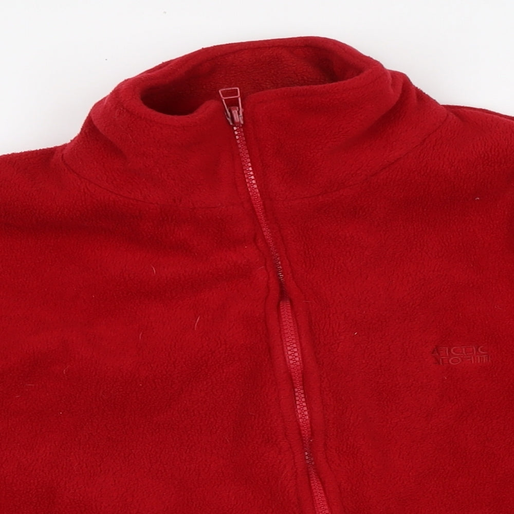 Regatta Womens Red Mock Neck Polyester Full Zip Jumper Size M