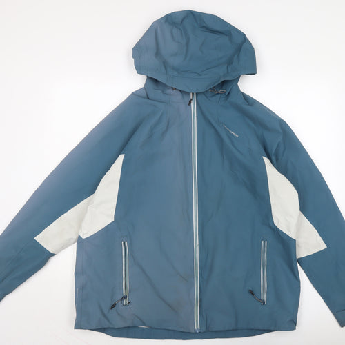 Aquadry Womens Blue Rain Coat Jacket Size 20 Zip