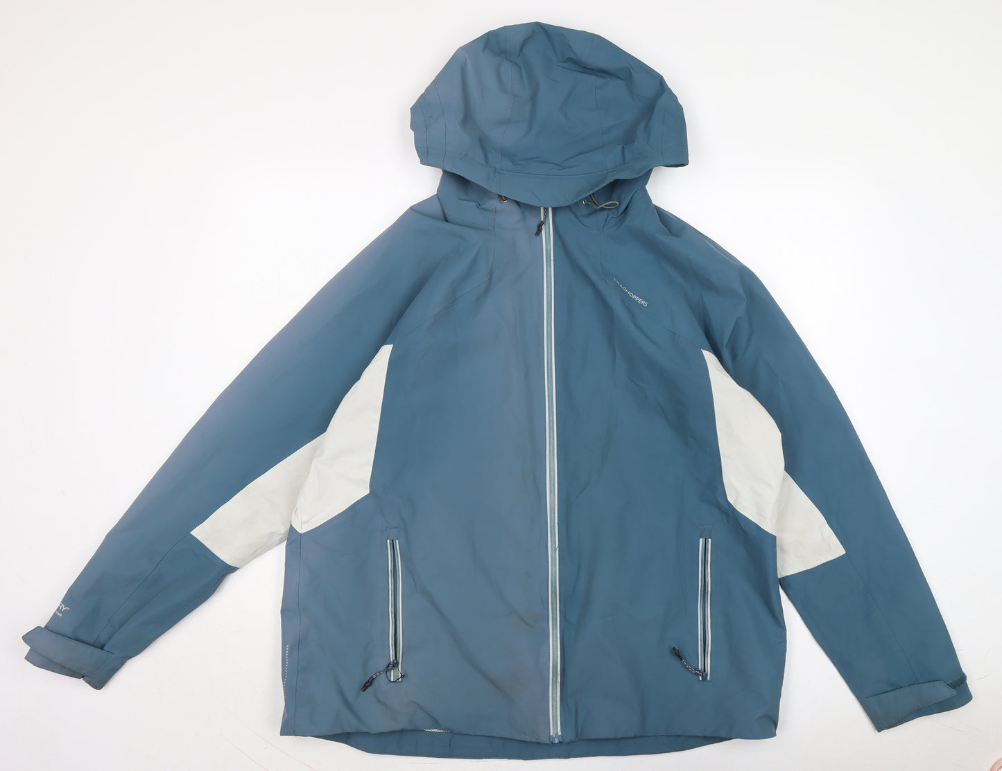 Aquadry Womens Blue Rain Coat Jacket Size 20 Zip