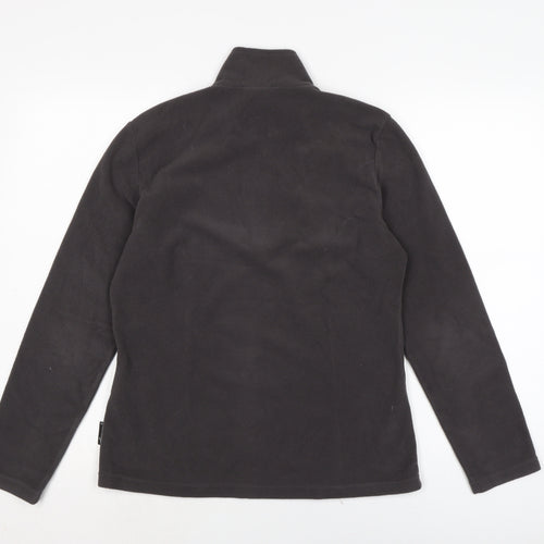 Jack Wolfskin Womens Grey Mock Neck Polyester Pullover Jumper Size M