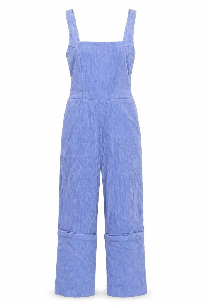 ASOS Womens Blue Cotton Dungaree One-Piece Size 8 L29 in Zip