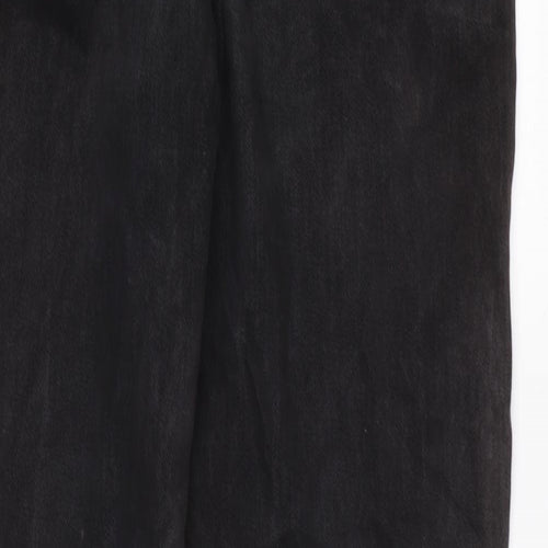 Custom Company Mens Grey Cotton Straight Jeans Size 26 in L28 in Regular Zip