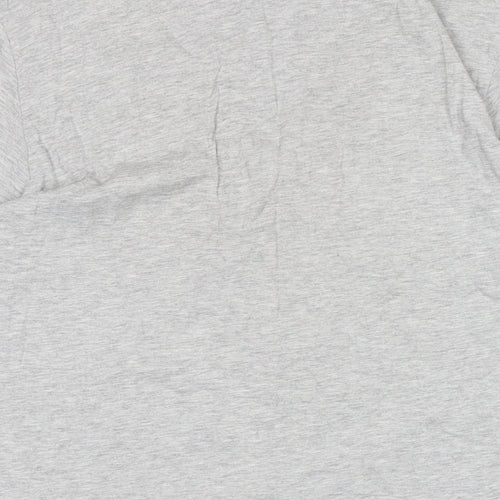H&M Mens Grey Cotton T-Shirt Size M Crew Neck