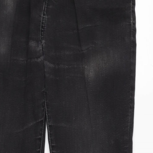 Peacocks Mens Blue Cotton Blend Tapered Jeans Size 30 in L28 in Regular Zip