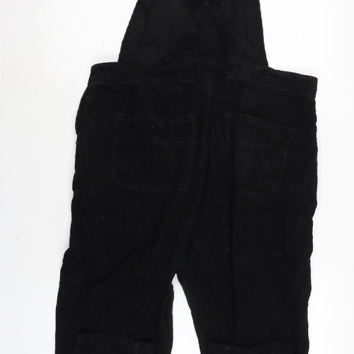 TU Womens Black Cotton Dungaree One-Piece Size 14 L27 in Snap