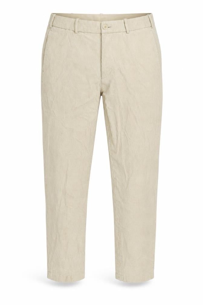 Uniqlo Mens Ivory Cotton Trousers Size 30 in L26 in Regular Zip