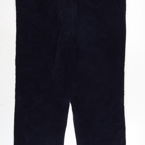 Peter Christian Mens Blue Cotton Trousers Size 32 in L24 in Regular Zip