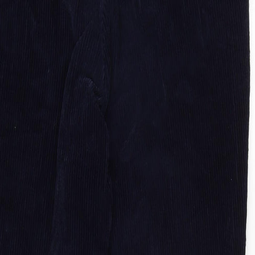 Peter Christian Mens Blue Cotton Trousers Size 32 in L24 in Regular Zip