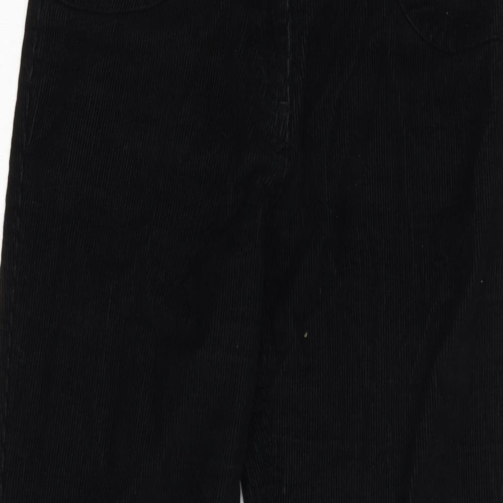Dorothy Perkins Womens Black Cotton Trousers Size 6 L29 in Regular Zip