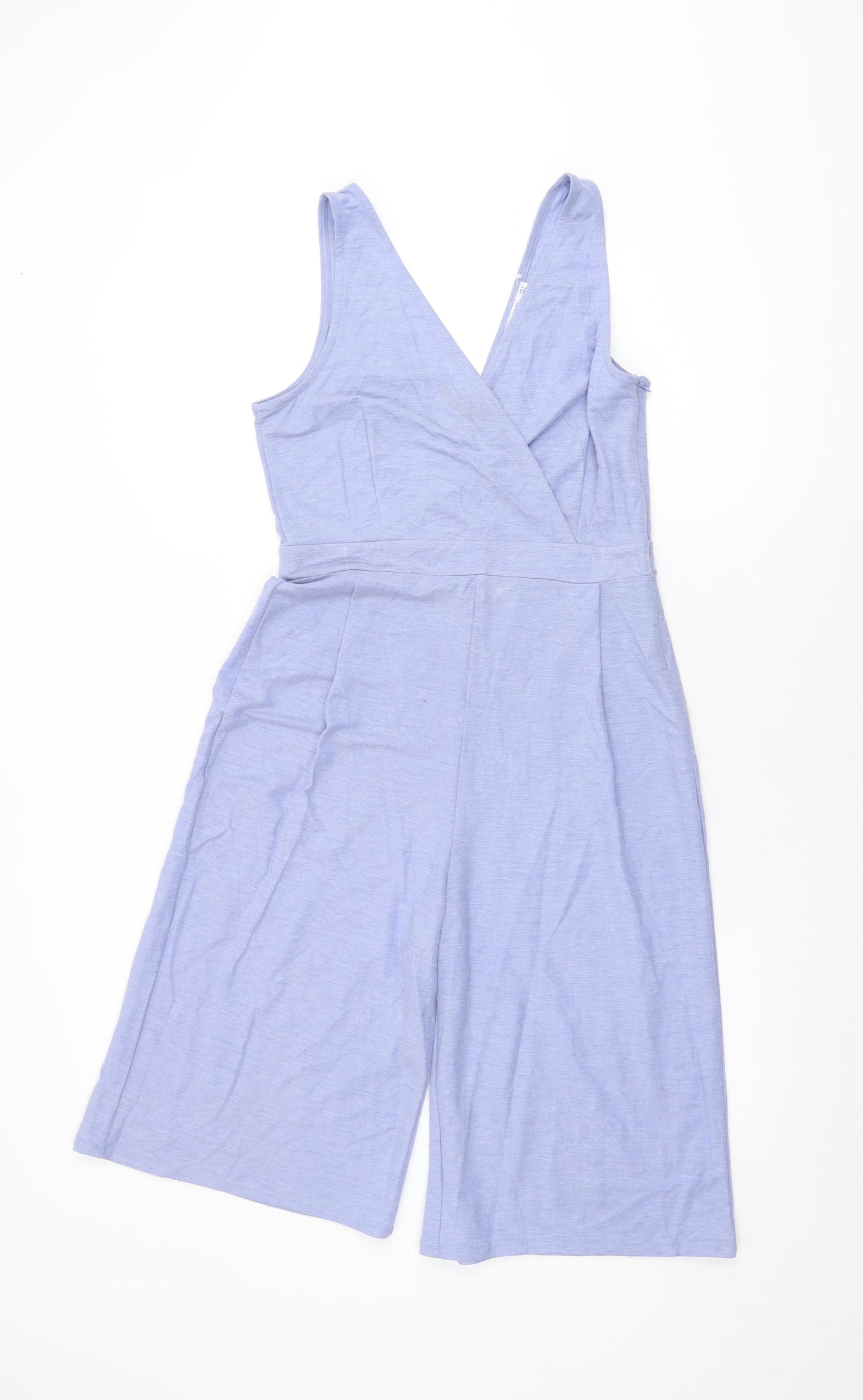 Mango Womens Blue Polyester Jumpsuit One-Piece Size M L14 in Zip