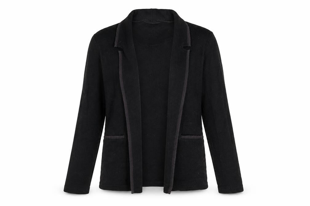 Front view of New Look women’s black jacket, size UK 10