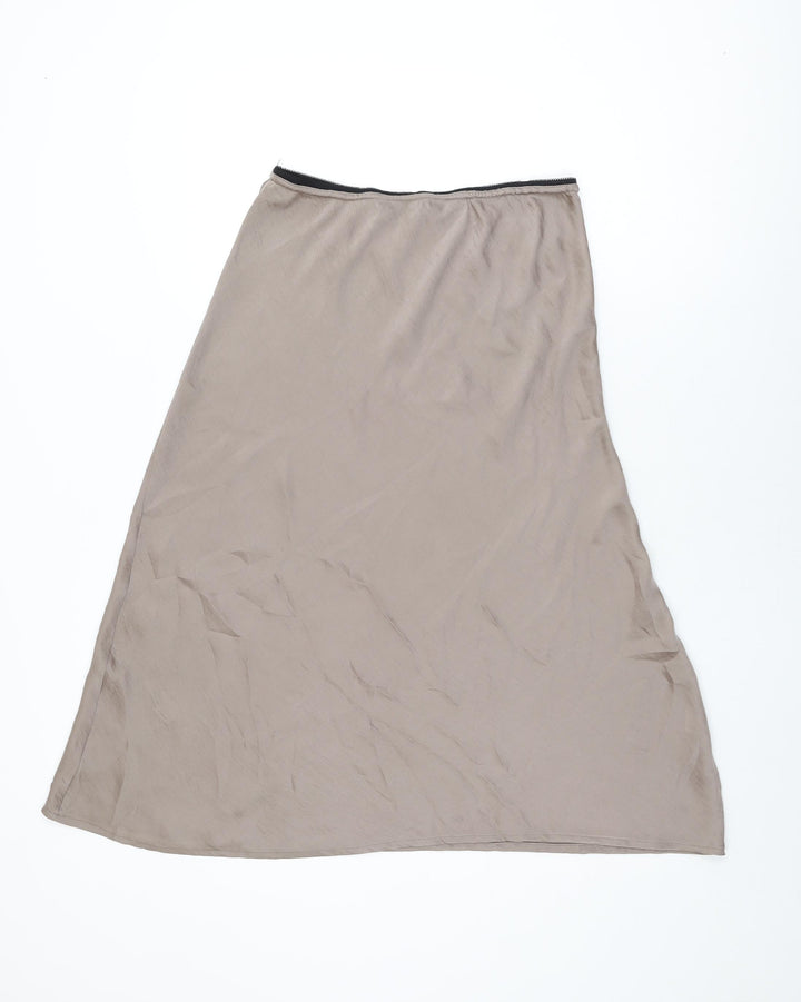 Innocence Womens Brown Polyester Swing Skirt Size 16