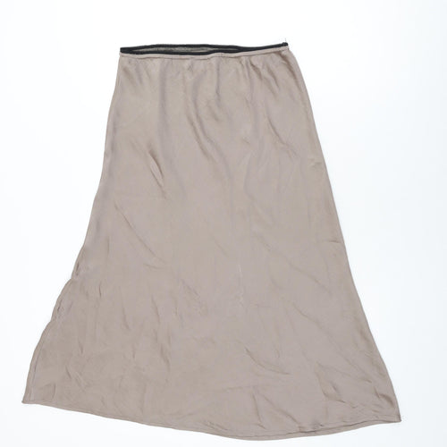 Innocence Womens Brown Polyester Swing Skirt Size 16