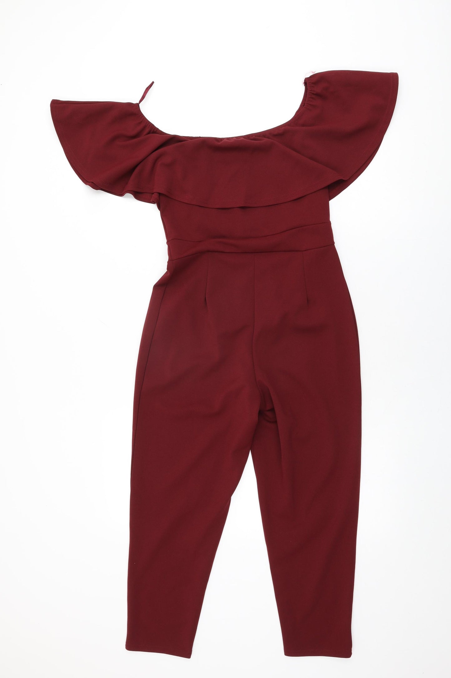 Girls On Film Womens Red Polyester Jumpsuit One-Piece Size 8 L23 in Pullover