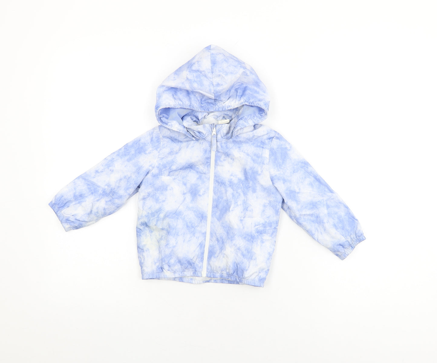 H&M Baby Blue Tie Dye Jacket Size 18 Months Zip