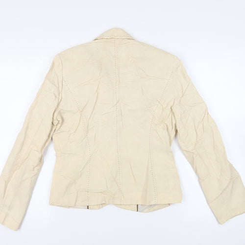 Per Una Womens Beige Jacket Blazer Size 10 Button