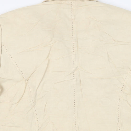 Per Una Womens Beige Jacket Blazer Size 10 Button