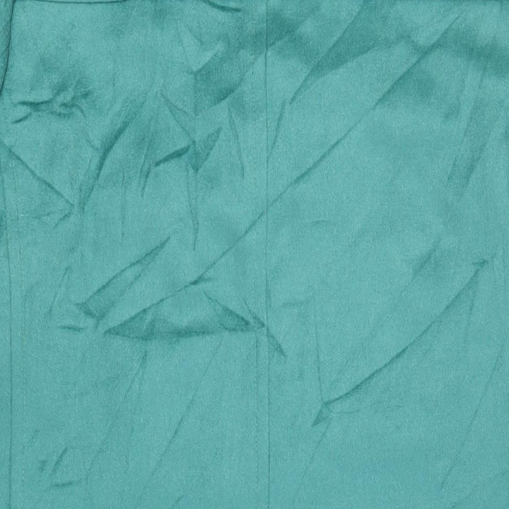 Jaeger Womens Green Pea Coat Coat Size 16 Button