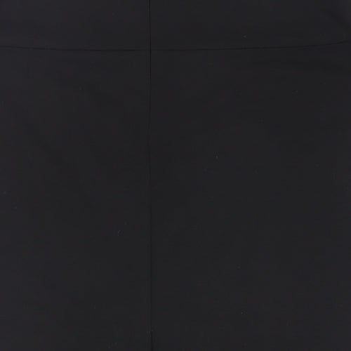 Linea Womens Black Polyester Straight & Pencil Skirt Size 18 Zip - Embroidered