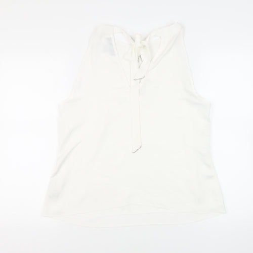 Dorothy Perkins Womens White Polyester Basic Blouse Size 16 Halter