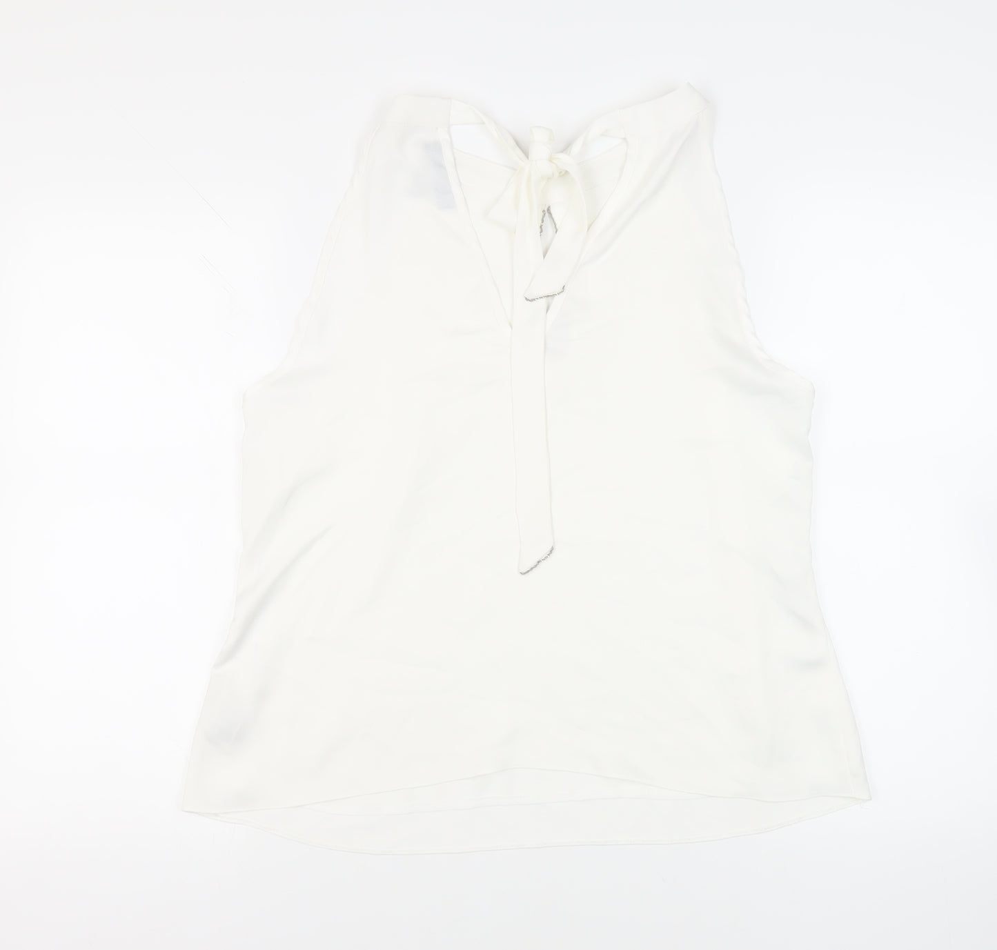 Dorothy Perkins Womens White Polyester Basic Blouse Size 16 Halter